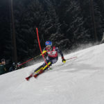 Shiffrin trails Vlhova in 1st slalom run of record attempt