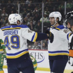 Saad goal streak reaches 4 as Greiss, Blues blank Wild 3-0