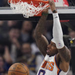 Bridges leads undermanned Suns past Curry, Warriors 125-113
