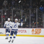 Stamkos gets 500th goal in hat trick, Lightning beat Canucks