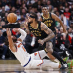 Knicks get 1st win in Canada since '15, beat Raptors 112-108