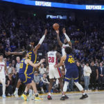 Bey beats buzzer with 3, Pistons beat Warriors 122-119