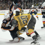 Roy scores twice, Knights hold off banged-up Avalanche 3-2