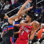 Valanciunas scores 33 points, Pelicans beat Pistons 116-110