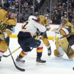 Roy scores twice, Knights hold off banged-up Avalanche 3-2