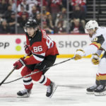 Hamilton scores twice, Devils defeat Vegas 3-2 in OT