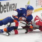 Sorokin makes 23 saves as Islanders beat Red Wings 2-0