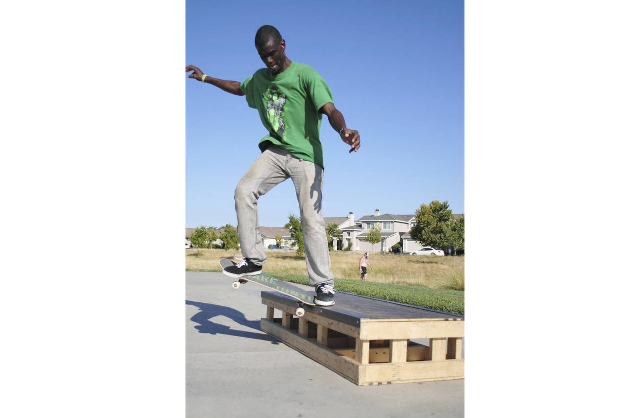 This undated photo provided by Ryan Wilson shows Tyre Nichols, who had a passion for skateboarding ...