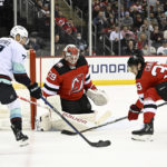Hamilton scores 2 on power play, Devils win without Hughes