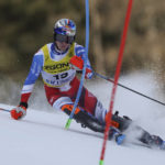 Austrian skier Feller leads 1st run of slalom at worlds