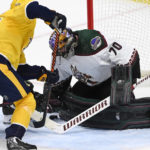 Crouse scores 2 goals as Coyotes rally, beat Predators 4-2