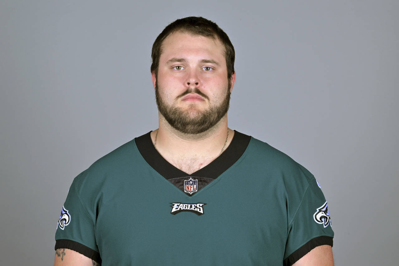 FILE - This is a 2022 photo of Josh Sills of the Philadelphia Eagles NFL football team. Josh Sills,...