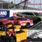 Truex wins NASCAR's sloppy return to Los Angeles Coliseum