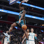 Bey hits late 3-pointer to help Pistons beat Hornets 118-112