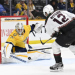 Crouse scores 2 goals as Coyotes rally, beat Predators 4-2