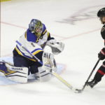 Stutzle, Tkachuk power Senators to 7-2 win over Blues