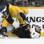Crouse scores 2 goals as Coyotes rally, beat Predators 4-2