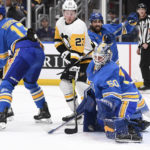 Rust's overtime goal lifts Penguins to 3-2 win over Blues