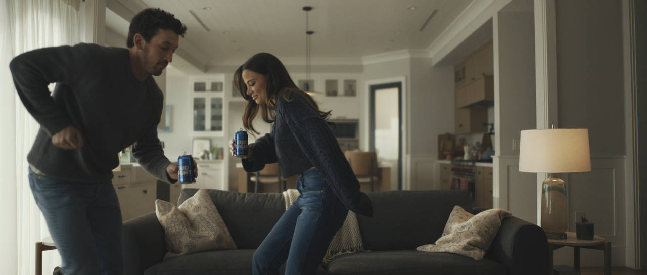 This photo provided by Bud Light shows a scene from Bud Light 2023 Super Bowl NFL football spot. A ...