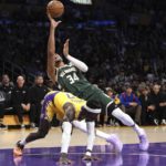 Bucks win 9th straight, hold off LeBron-less Lakers 115-106