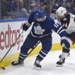 Blue Jackets down Maple Leafs 4-3, spoil Woll’s home debut