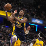 James closes in on scoring record, Lakers rally past Pacers