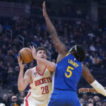 Thompson scores 42 points, Warriors beat Rockets 116-101