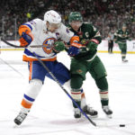 Gaudreau scores in shootout, Wild beat Islanders 2-1