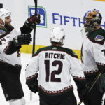 Crouse scores 2 goals as Coyotes rally, beat Predators 4-2