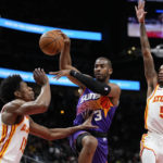 Young scores 36 as Hawks beat short-handed Suns 116-107