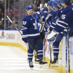 Blue Jackets down Maple Leafs 4-3, spoil Woll’s home debut