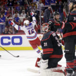 Panarin's 4-goal night helps Rangers stop Hurricanes' streak