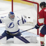 Tkachuk's 5-point night leads Panthers over Lightning 7-1