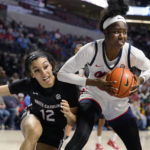 No. 1 South Carolina survives 64-57 in overtime at Ole Miss