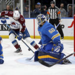 Byram scores twice to help Avalanche beat Blues 4-1