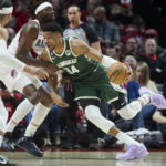 Bucks beat Trail Blazers 127-108 for 8th straight win