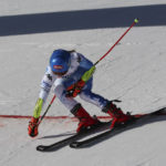 American skier Shiffrin takes early lead in GS at worlds