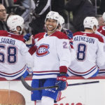 Montembeault makes 37 saves as Canadiens stun Devils 5-2