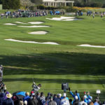 Rose has 2-shot lead at Pebble going into a Monday finish
