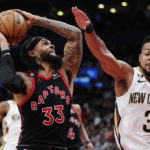 Poeltl has career-high 18 rebounds, Raptors beat Pelicans