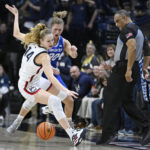 Behind Ducharme, No. 6 UConn rallies past Creighton 62-60