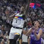 T'wolves top Jazz in matchup of teams trading with Lakers
