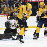 Crouse scores 2 goals as Coyotes rally, beat Predators 4-2