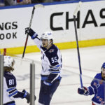 Scheifele, Hellebuyck lead Jets to 4-1 win over Rangers