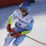 American skier Shiffrin takes early lead in GS at worlds