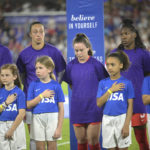 US women beat Canada 2-0, show support in labor dispute