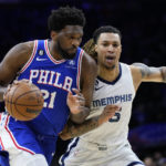 Harden, Embiid, Harris rally 76ers past Grizzlies 110-105