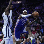 Harden, Embiid, Harris rally 76ers past Grizzlies 110-105
