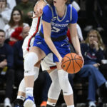 Behind Ducharme, No. 6 UConn rallies past Creighton 62-60