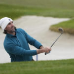 Kitayama leads Pebble Beach as the worst of the wind looms